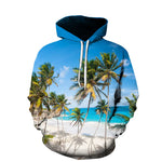Load image into Gallery viewer, Beach Maple Leaf Couples Casual Hoodies for Men & Women