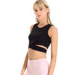 Load image into Gallery viewer, Lace-Up Yoga Sports Bra