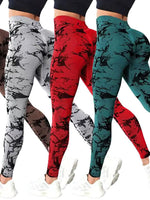 Load image into Gallery viewer, Leggings taille haute imprimés grande taille pour femmes