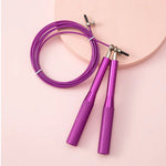 Load image into Gallery viewer, Corde à sauter rapide avec doubles points et poignée en métal