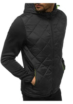 Load image into Gallery viewer, Veste à capuche zippée décontractée à blocs de couleurs pour homme (M-3XL)