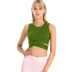 Load image into Gallery viewer, Lace-Up Yoga Sports Bra