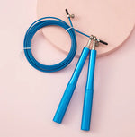 Load image into Gallery viewer, Corde à sauter rapide avec doubles points et poignée en métal