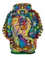 Load image into Gallery viewer, Digital Print Monkey Oil Painting Loose Hoodie for All
