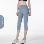 Load image into Gallery viewer, Leggings de yoga taille haute à empiècements en maille pour femmes