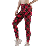Load image into Gallery viewer, Plaid Push Up Leggings for Women - Fashionable Style