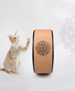 Load image into Gallery viewer, Cork Rubber Yoga Wheel - Yoga Aid for Balance Support