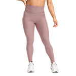 Load image into Gallery viewer, Leggings de fitness taille haute couleur pêche pour femmes