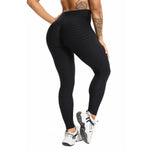 Load image into Gallery viewer, Leggings de fitness taille haute couleur pêche pour femmes