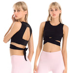 Load image into Gallery viewer, Lace-Up Yoga Sports Bra
