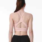 Load image into Gallery viewer, Women's Yoga Sports Bra with Cross Back Design