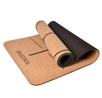 Load image into Gallery viewer, Cork Yoga Mat Non-Slip