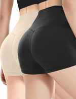 Load image into Gallery viewer, Spandex Shorts for Women High Waisted 2.5" Slip Shorts for Women Under Dress Yoga Booty Workout Biker Home Lounge Wear Shorts Cheerleader Dance Volleyball for Skirt Safety Shorts 2 Pack Black Beige