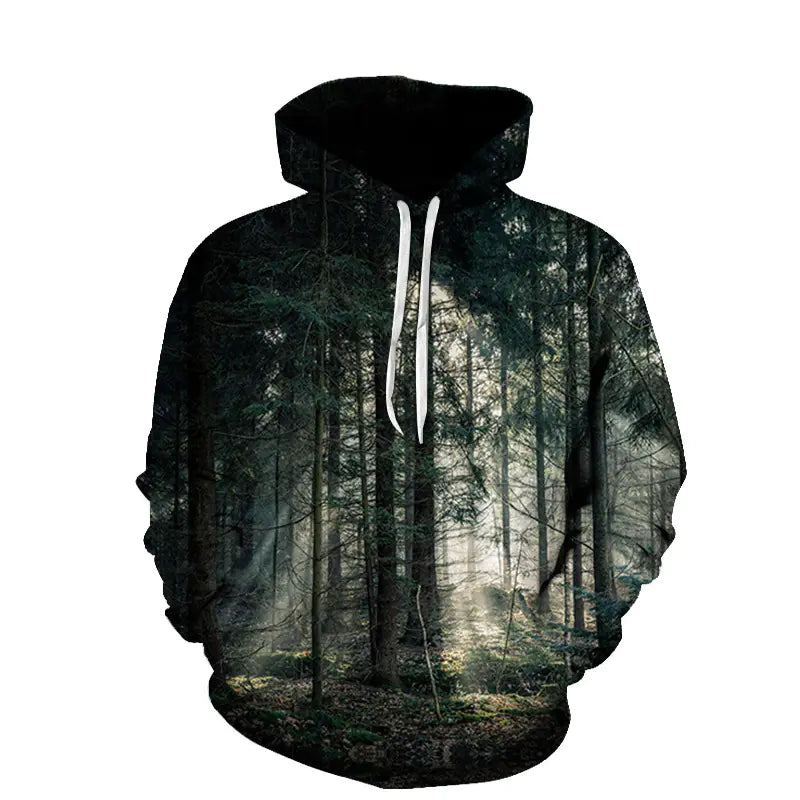 Beach Maple Leaf Couples Casual Hoodies for Men & Women