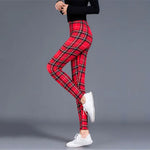 Load image into Gallery viewer, Plaid Push Up Leggings for Women - Fashionable Style
