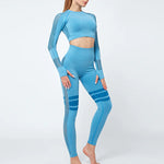 Load image into Gallery viewer, Ensemble de vêtements de yoga et de sport pour femmes
