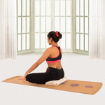 Load image into Gallery viewer, Tapis de yoga en caoutchouc naturel TPE avec matériau en liège
