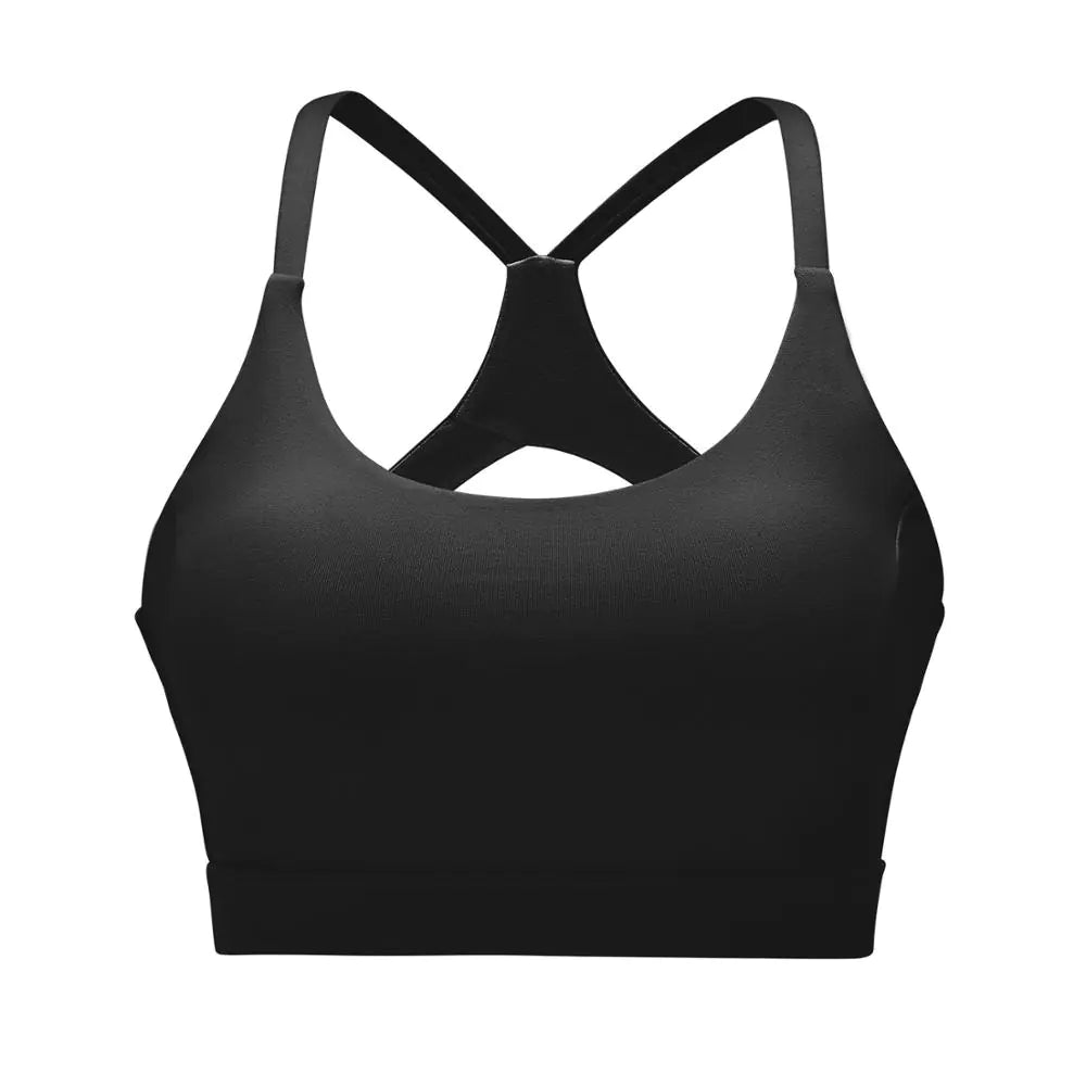 Women's Yoga Sports Bra with Cross Back Design