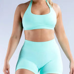 Load image into Gallery viewer, Matte Nylon Seamless Sports Bra
