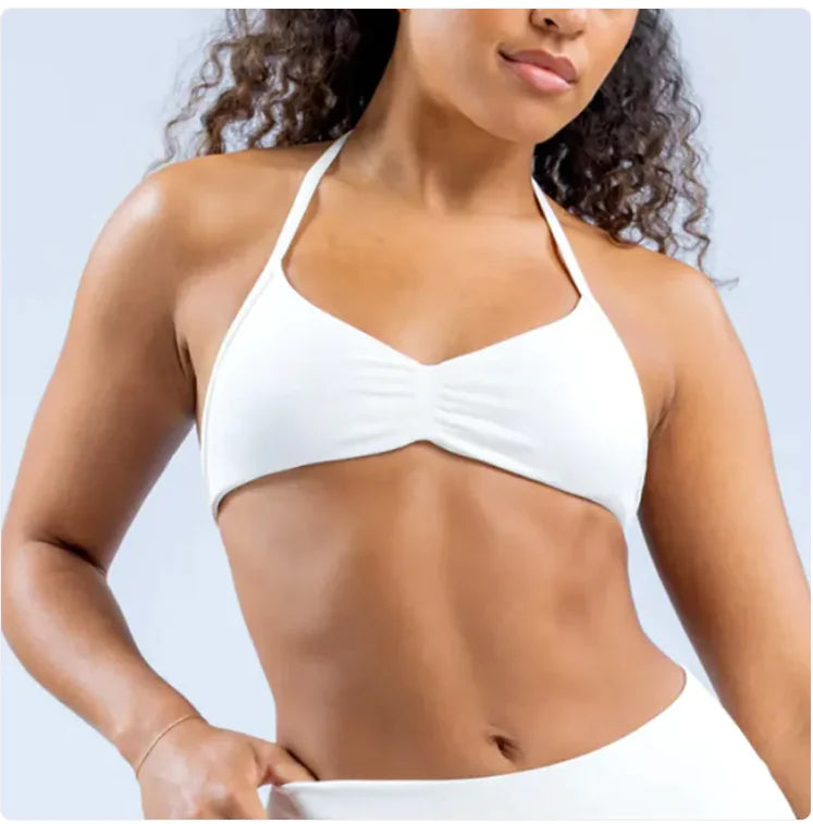 Women's Halter Back Sports Bra