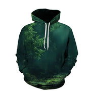 Beach Maple Leaf Couples Casual Hoodies for Men & Women