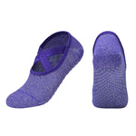Load image into Gallery viewer, Non-Slip Cross Strap Yoga Socks
