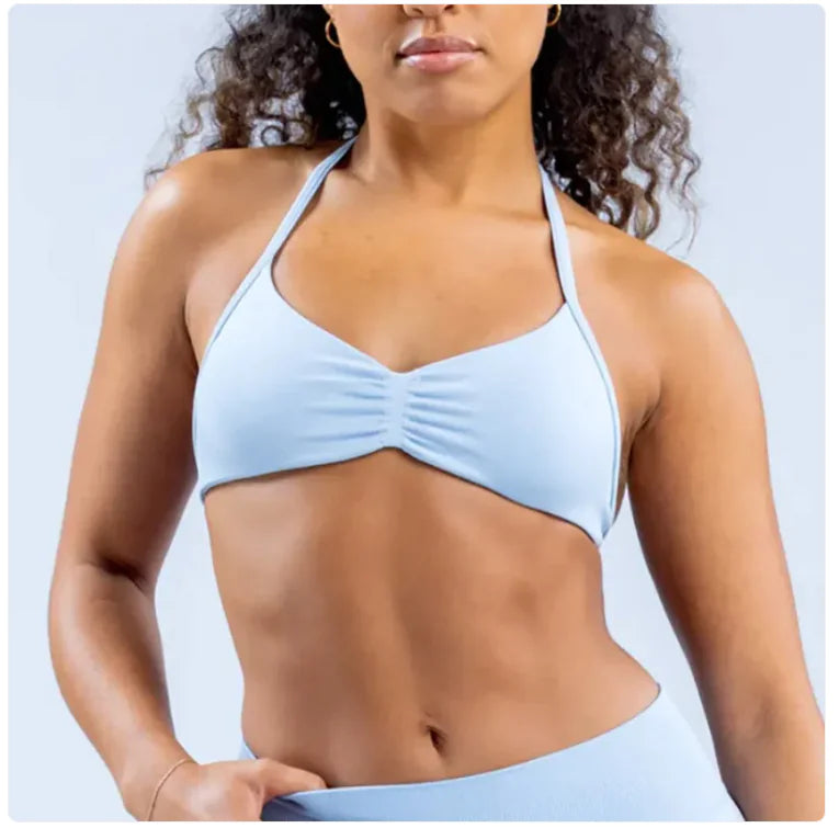 Women's Halter Back Sports Bra