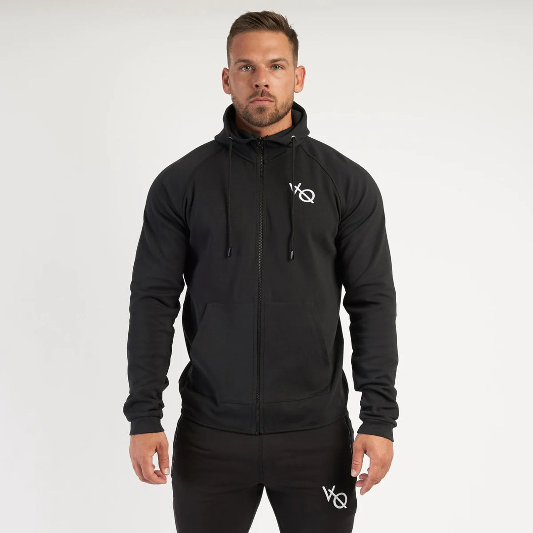 Sweat à capuche zippé pour homme - Vêtements de sport respirants et ajustés