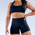 Load image into Gallery viewer, Matte Nylon Seamless Sports Bra
