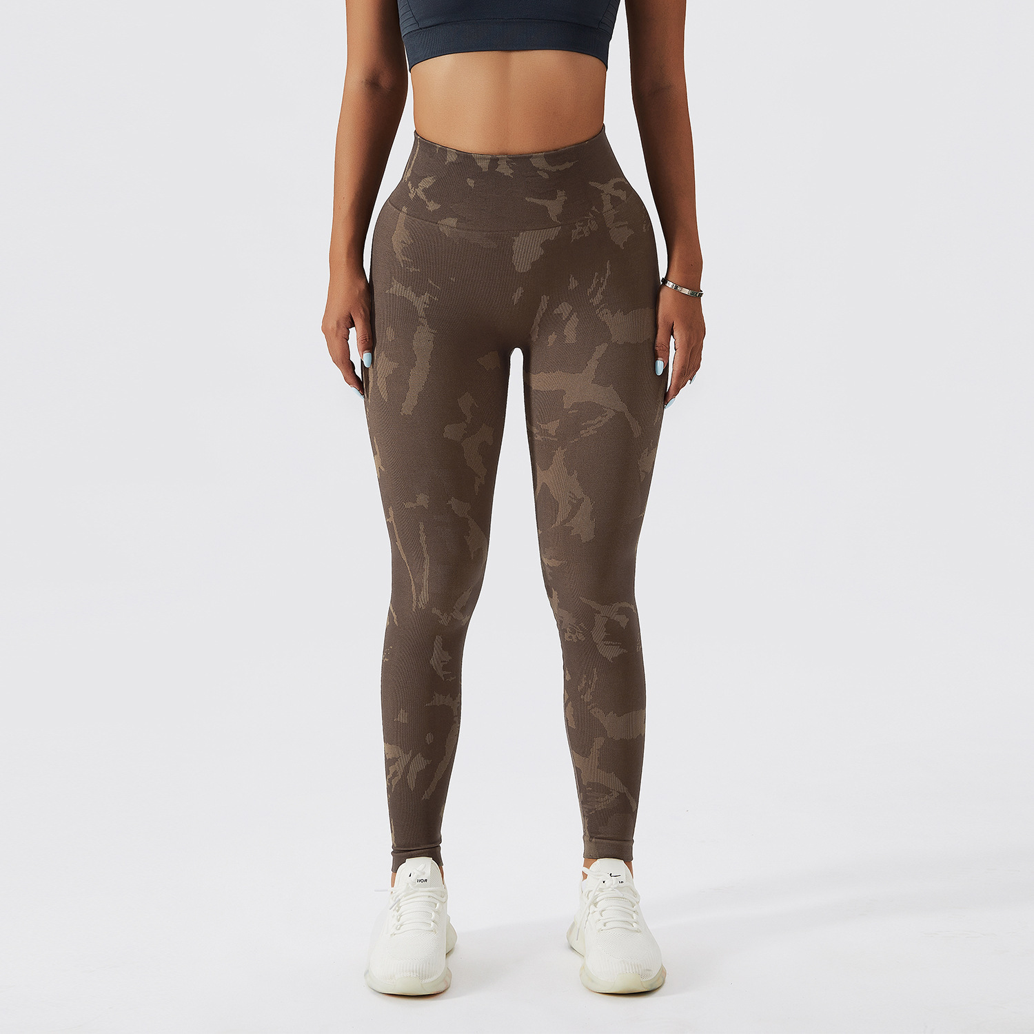 Women’s Camouflage Fitness Leggings | Quick-Dry & Peach Hip-Lifting Fit - Image 3