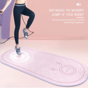 High-Density Non-Slip Jump Rope Fitness Mat | Durable, Noise-Reducing Exercise Mat for Indoor & Outdoor Training