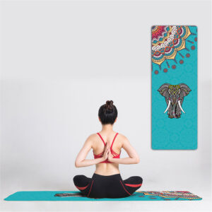 Classic Mandola Yoga Towel | Diamond Texture, Non-Slip & Portable Travel Design