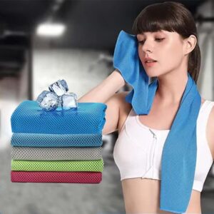 Instant Cooling Microfiber Sports Towel | Quick-Dry Ice Towel for Gym, Swimming, Yoga, Running & Cycling